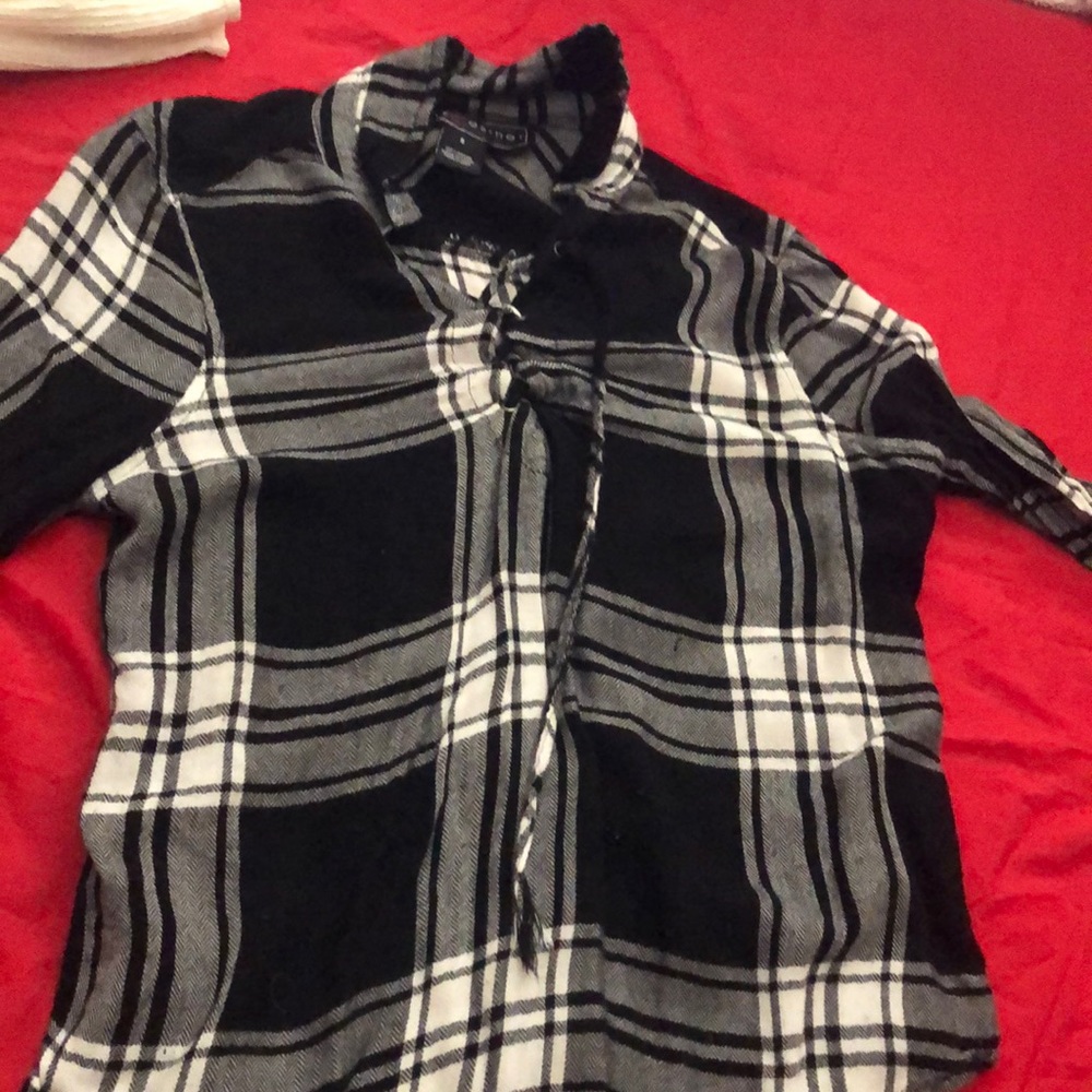 Black and white flannel
